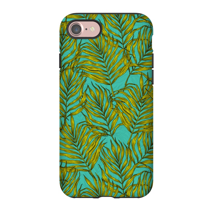 iPhone 7 StrongFit Palm leaves by Katerina Kirilova