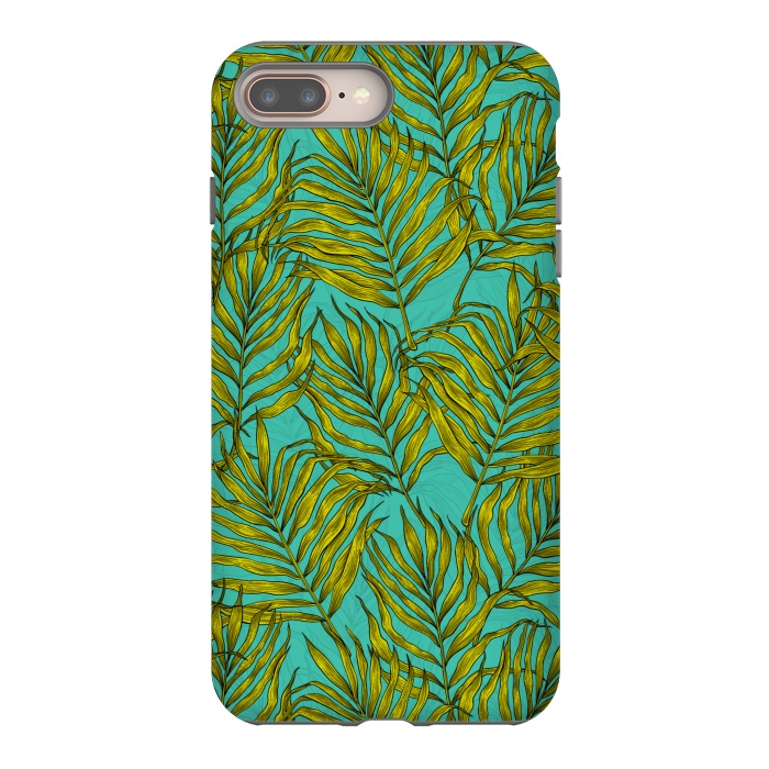iPhone 7 plus StrongFit Palm leaves by Katerina Kirilova