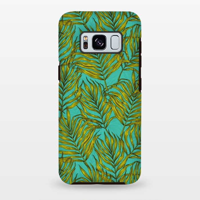 Galaxy S8 plus StrongFit Palm leaves by Katerina Kirilova