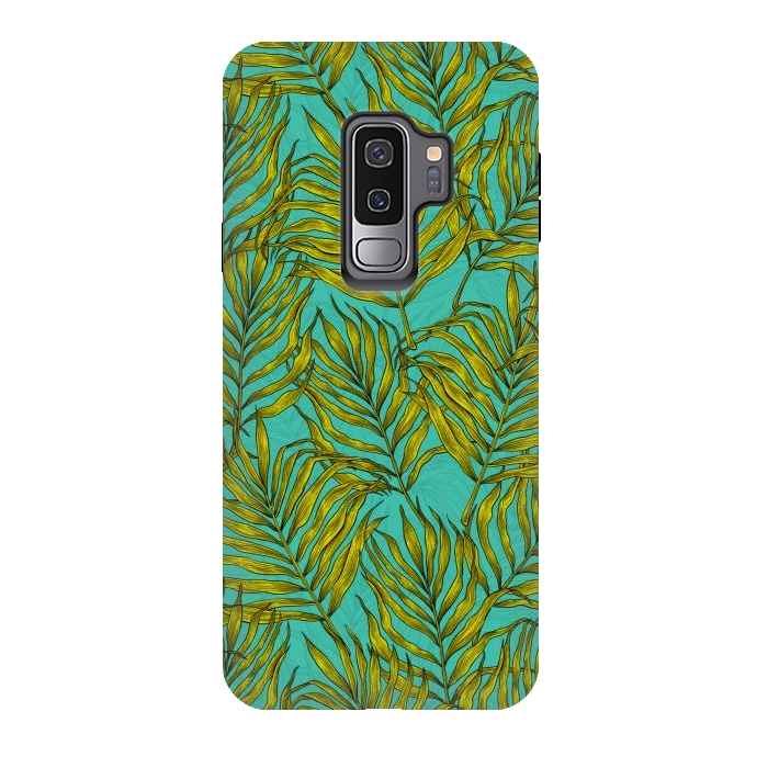 Galaxy S9 plus StrongFit Palm leaves by Katerina Kirilova