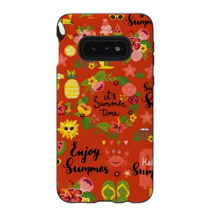 Galaxy S10e StrongFit It´s Summer Time  by ArtsCase
