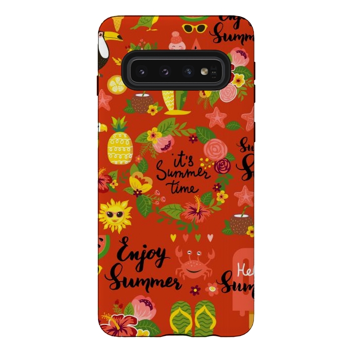 Galaxy S10 StrongFit It´s Summer Time  by ArtsCase