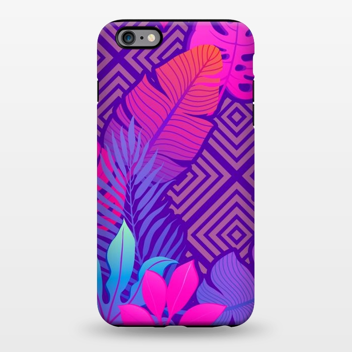iPhone 6/6s plus StrongFit Tropical Lines And Leaves Patterns by ArtsCase