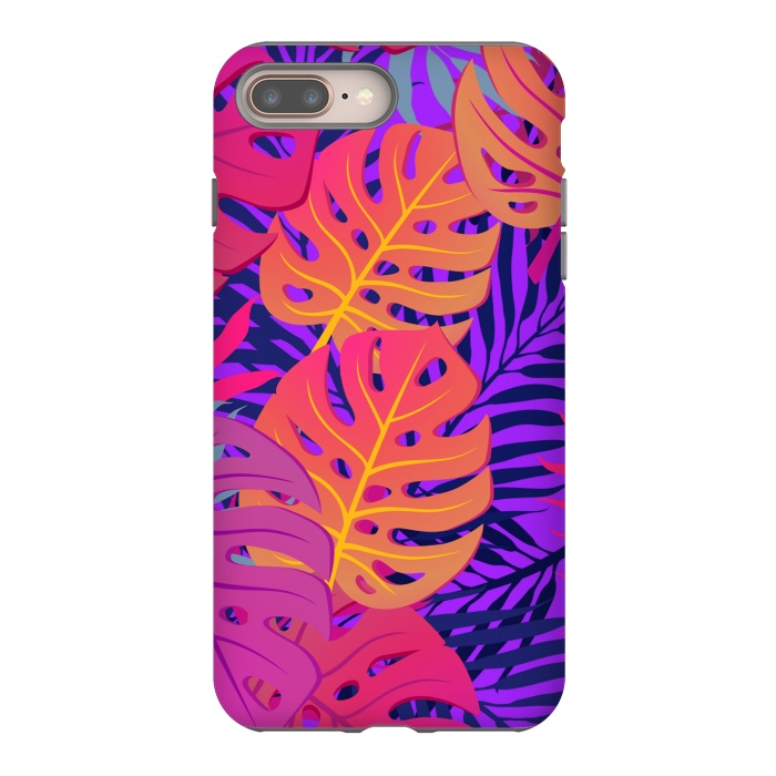 iPhone 7 plus StrongFit Palm Trees In Summer And Neon by ArtsCase