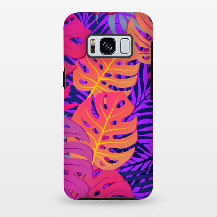 Galaxy S8 plus StrongFit Palm Trees In Summer And Neon by ArtsCase