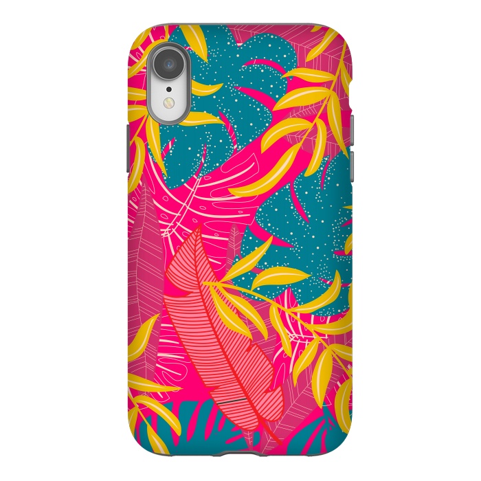 iPhone Xr StrongFit Palm Patterns In Warm Colors by ArtsCase
