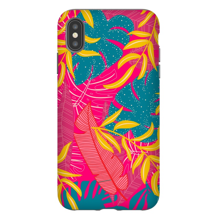 iPhone Xs Max StrongFit Palm Patterns In Warm Colors by ArtsCase