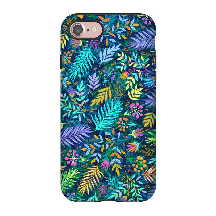 iPhone 7 StrongFit Flowers In Cold Colors by ArtsCase