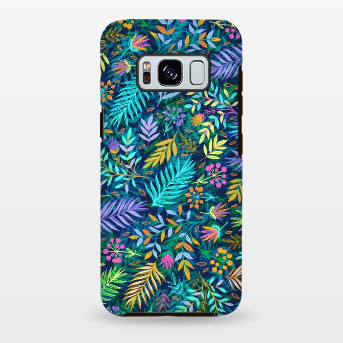 Galaxy S8 plus StrongFit Flowers In Cold Colors by ArtsCase