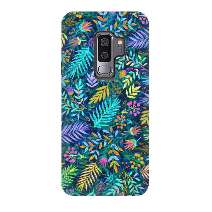 Galaxy S9 plus StrongFit Flowers In Cold Colors by ArtsCase