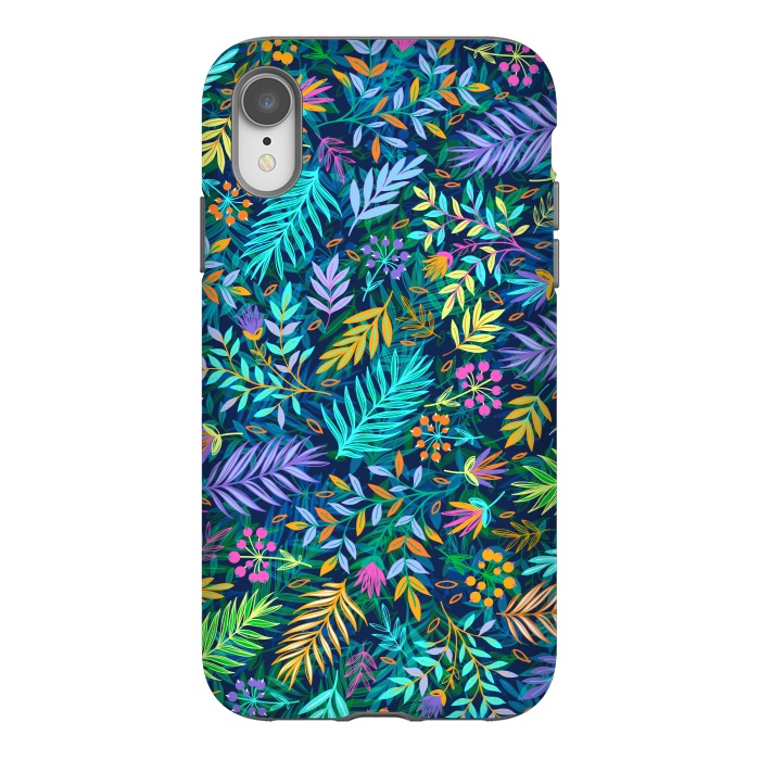 iPhone Xr StrongFit Flowers In Cold Colors by ArtsCase