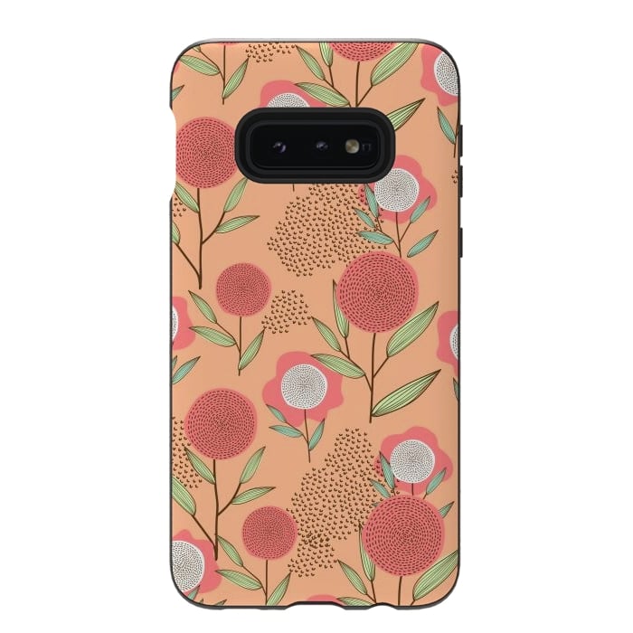 Galaxy S10e StrongFit Simple Flowers In Pastel by ArtsCase