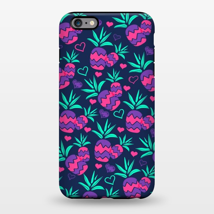 iPhone 6/6s plus StrongFit Pineapples In Neon by ArtsCase