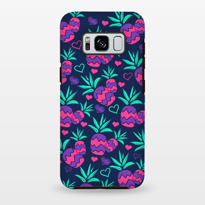 Galaxy S8 plus StrongFit Pineapples In Neon by ArtsCase