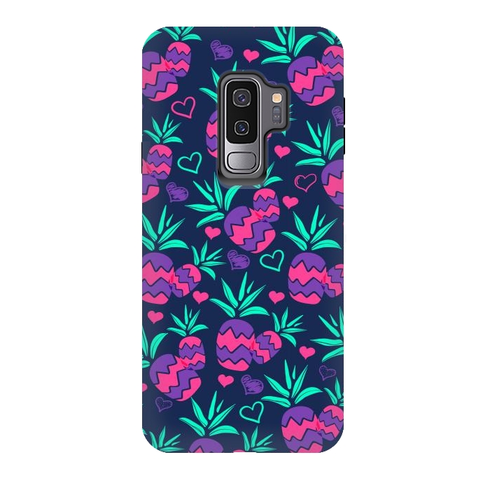 Galaxy S9 plus StrongFit Pineapples In Neon by ArtsCase