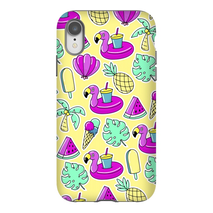 iPhone Xr StrongFit Summer And Flamingos In Color by ArtsCase