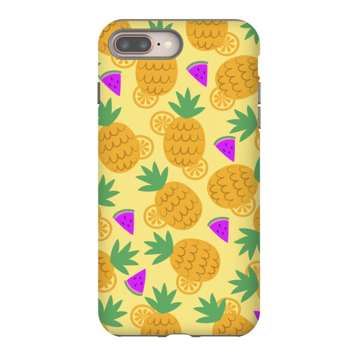iPhone 7 plus StrongFit Rain Of Watermelons And Pineapples by ArtsCase