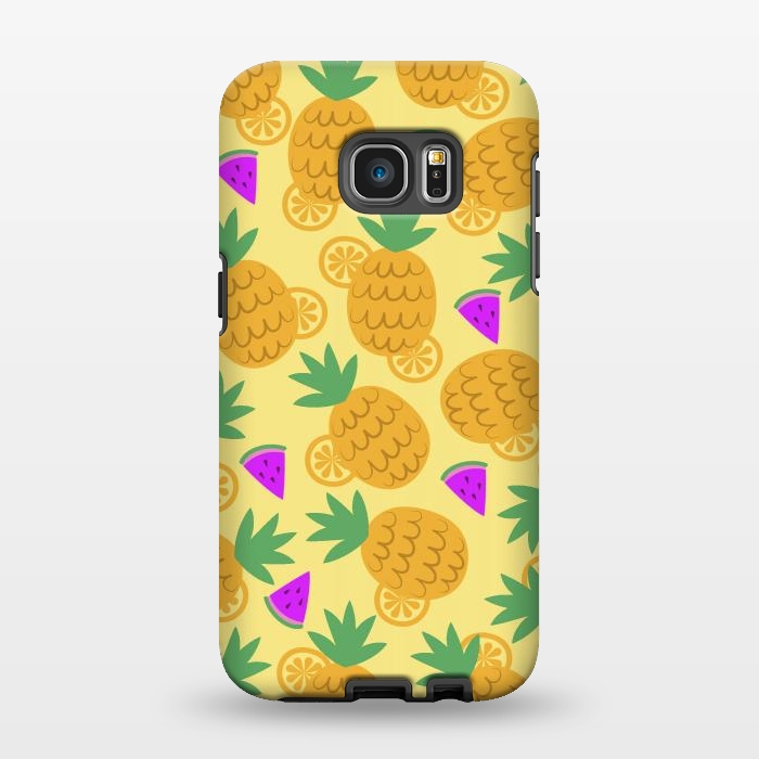 Galaxy S7 EDGE StrongFit Rain Of Watermelons And Pineapples by ArtsCase