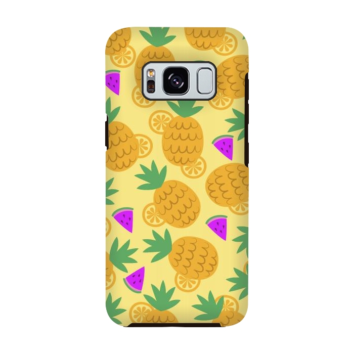 Galaxy S8 StrongFit Rain Of Watermelons And Pineapples by ArtsCase