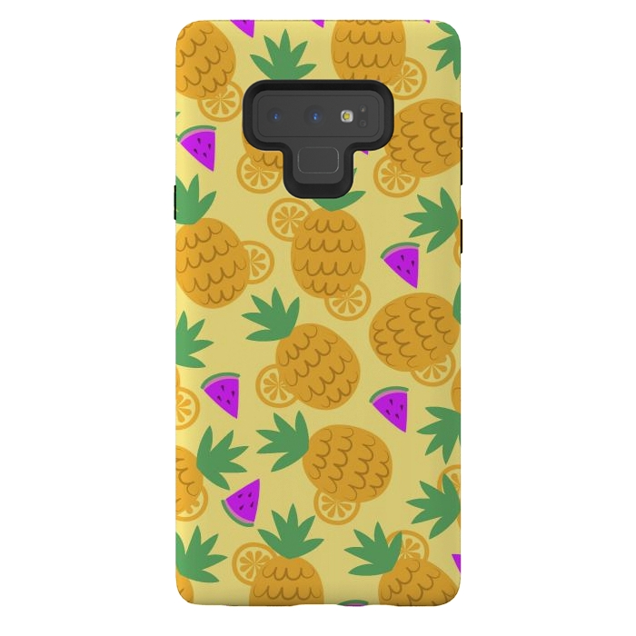 Galaxy Note 9 StrongFit Rain Of Watermelons And Pineapples by ArtsCase