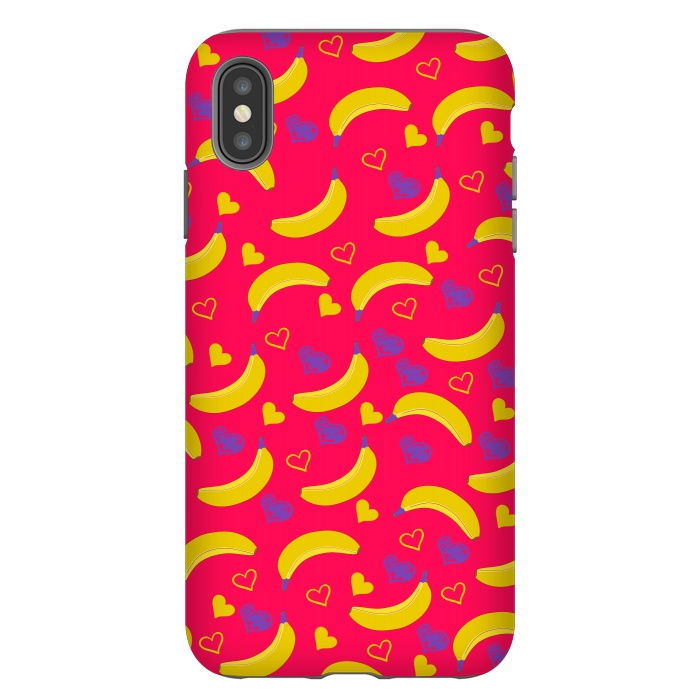 iPhone Xs Max StrongFit Pop Art Style Bananas by ArtsCase