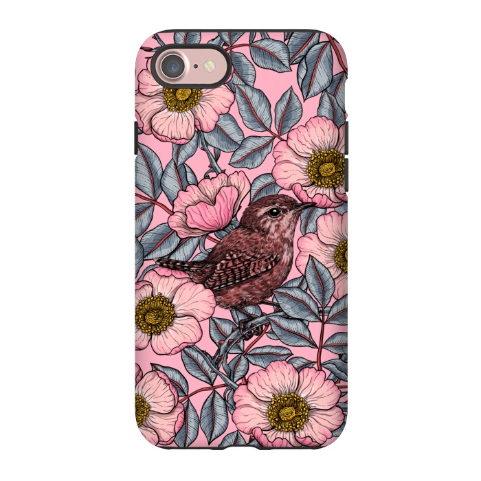 iPhone 7 StrongFit Wrens in the roses by Katerina Kirilova