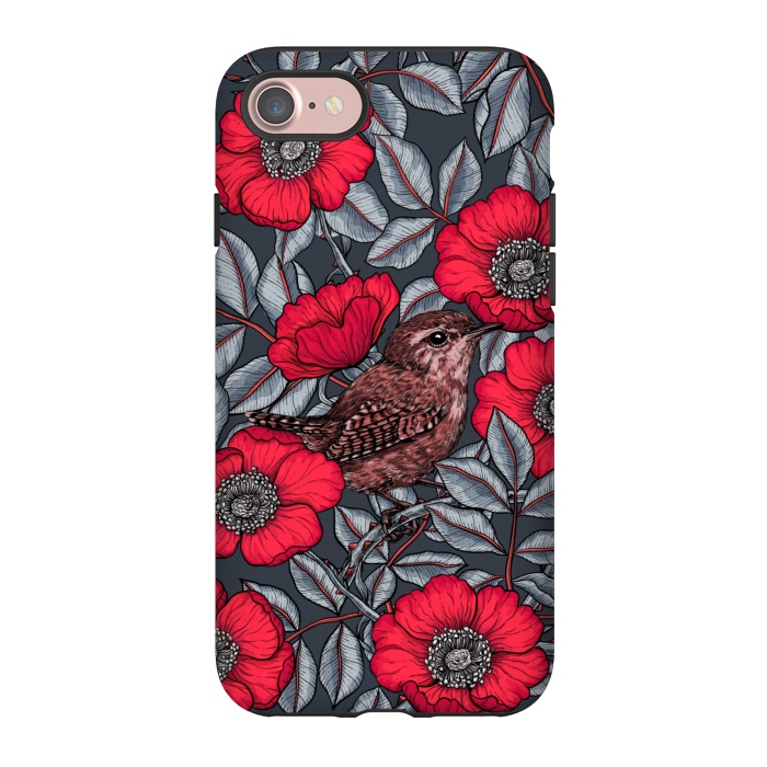 iPhone 7 StrongFit Wrens in the roses 2 by Katerina Kirilova