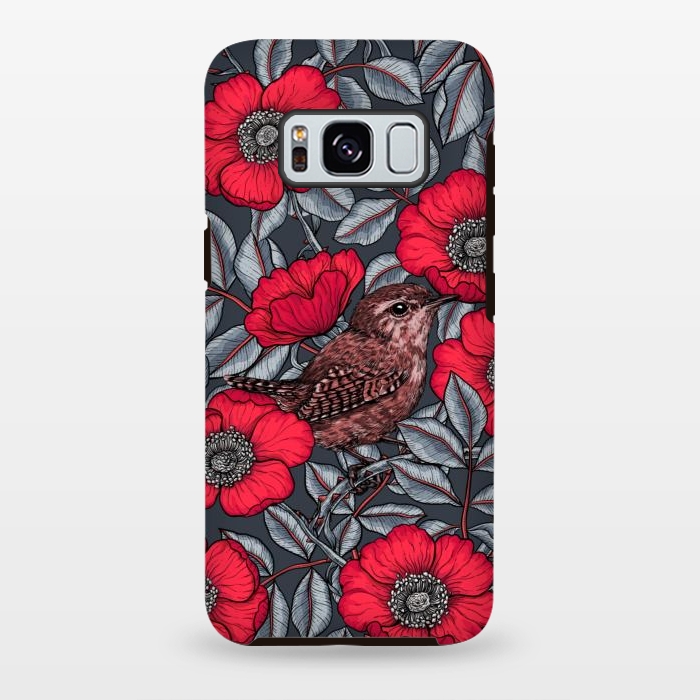 Galaxy S8 plus StrongFit Wrens in the roses 2 by Katerina Kirilova