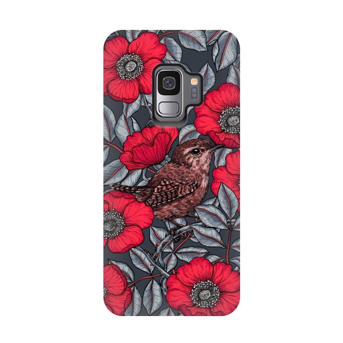 Galaxy S9 StrongFit Wrens in the roses 2 by Katerina Kirilova