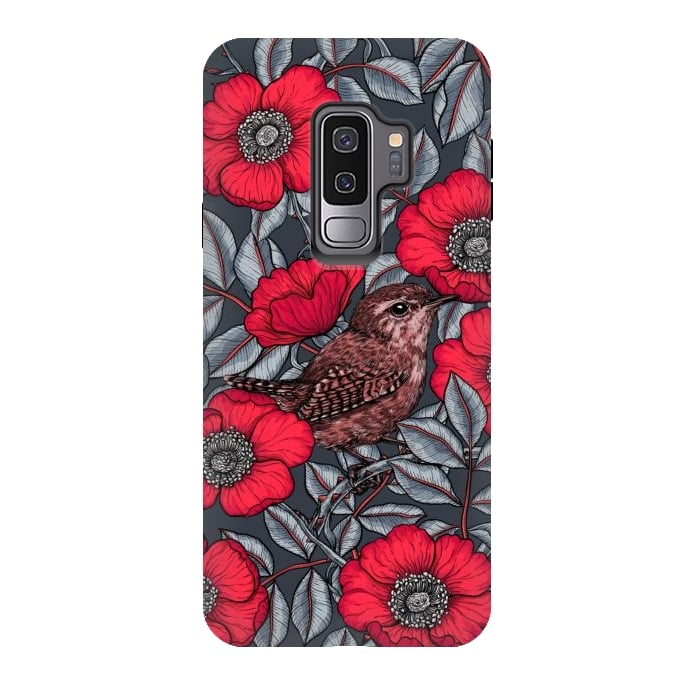 Galaxy S9 plus StrongFit Wrens in the roses 2 by Katerina Kirilova