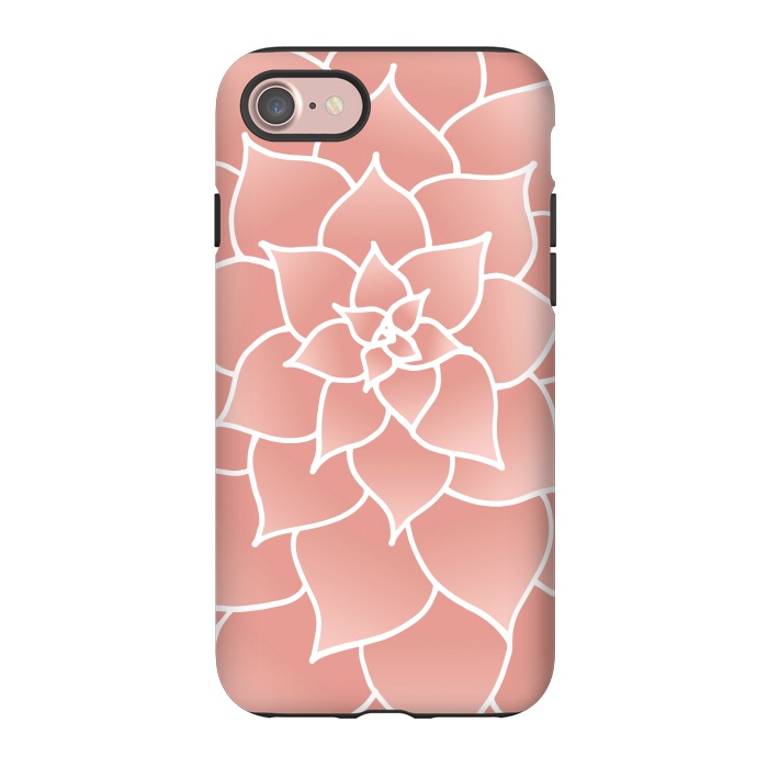 iPhone 7 StrongFit Abstract Modern Pink Rose Flower by Julie Erin Designs