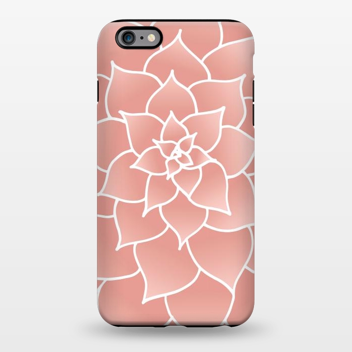 iPhone 6/6s plus StrongFit Abstract Modern Pink Rose Flower by Julie Erin Designs