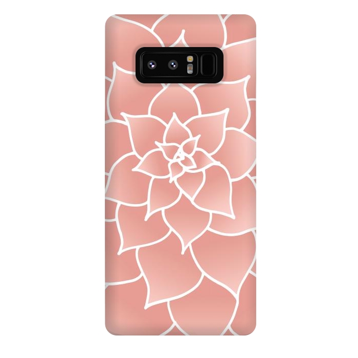 Galaxy Note 8 StrongFit Abstract Modern Pink Rose Flower by Julie Erin Designs