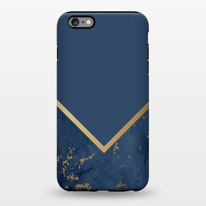 iPhone 6/6s plus StrongFit Blue Monochromatic On Marble by ArtsCase