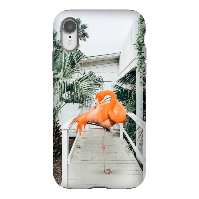 iPhone Xr StrongFit Flamingo Beach House by Uma Prabhakar Gokhale