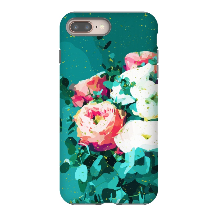 iPhone 7 plus StrongFit Floral & Confetti by Uma Prabhakar Gokhale