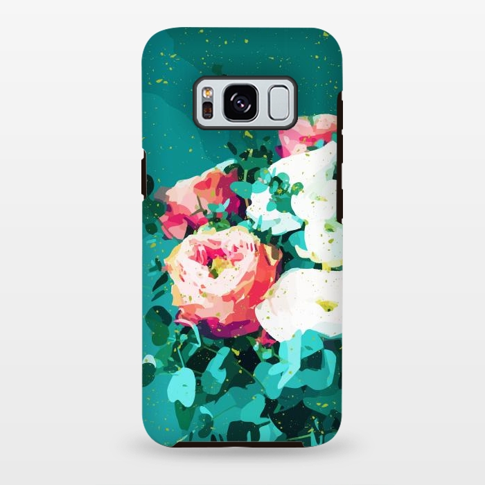 Galaxy S8 plus StrongFit Floral & Confetti by Uma Prabhakar Gokhale