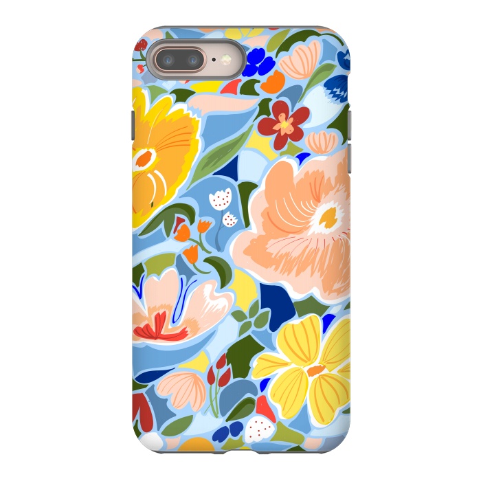 iPhone 7 plus StrongFit Summery Floral by Uma Prabhakar Gokhale
