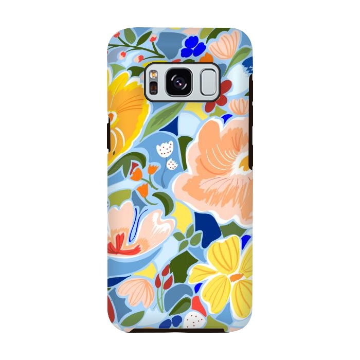 Galaxy S8 StrongFit Summery Floral by Uma Prabhakar Gokhale