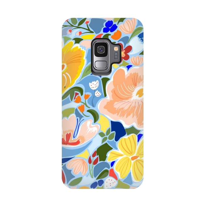 Galaxy S9 StrongFit Summery Floral by Uma Prabhakar Gokhale