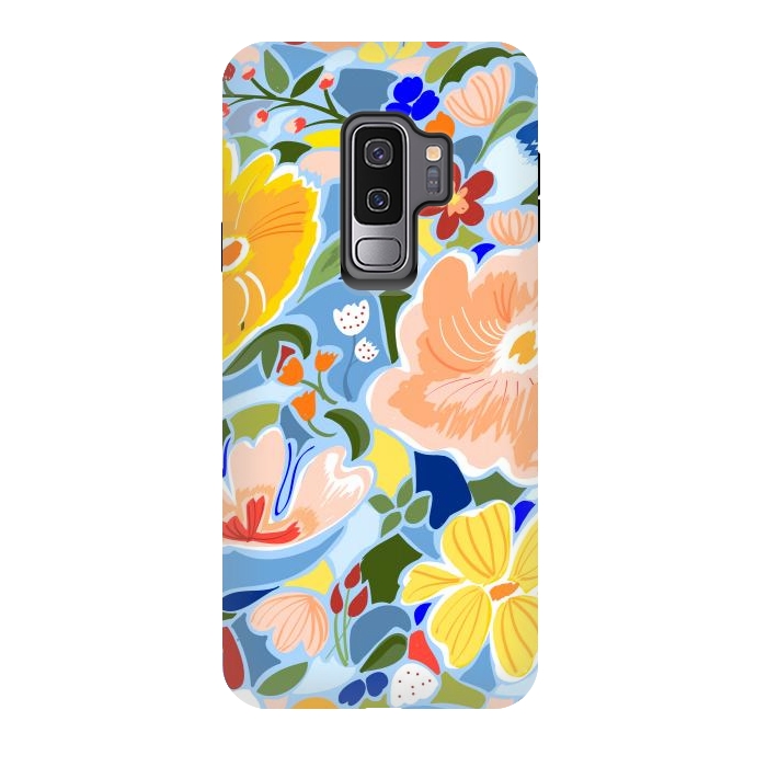 Galaxy S9 plus StrongFit Summery Floral by Uma Prabhakar Gokhale