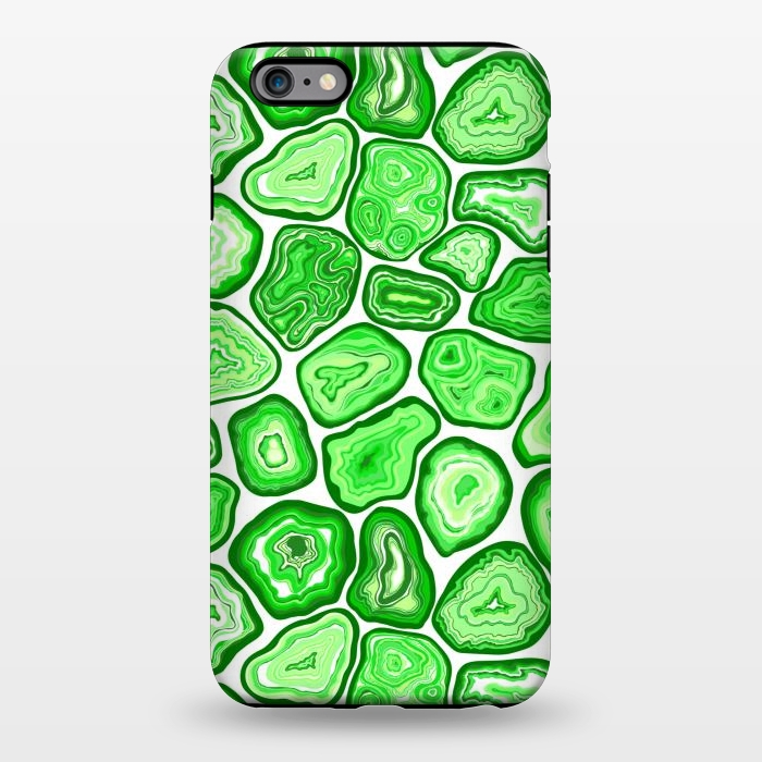 iPhone 6/6s plus StrongFit Green agate pattern by Katerina Kirilova