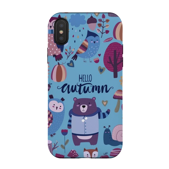 iPhone Xs / X StrongFit Autumn In Cold Colors by ArtsCase