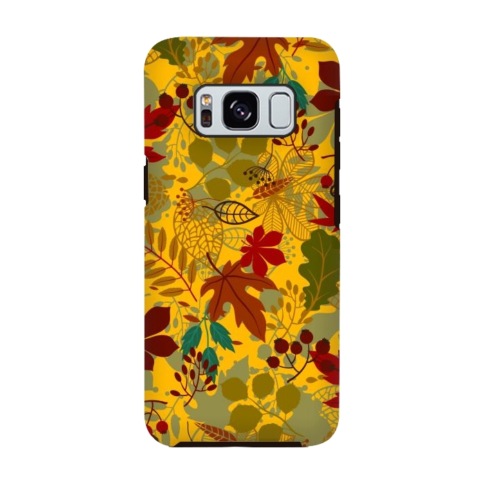 Galaxy S8 StrongFit Leaves In Earth Tones Fall by ArtsCase