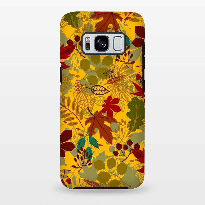 Galaxy S8 plus StrongFit Leaves In Earth Tones Fall by ArtsCase