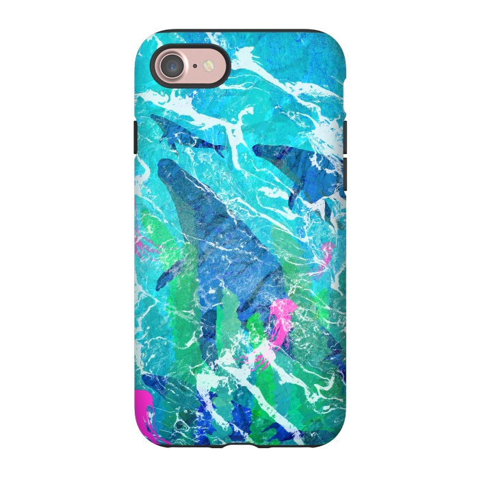 iPhone 7 StrongFit Ocean whales by Steve Wade (Swade)