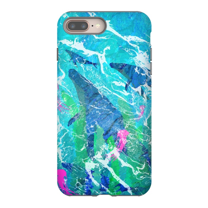 iPhone 7 plus StrongFit Ocean whales by Steve Wade (Swade)
