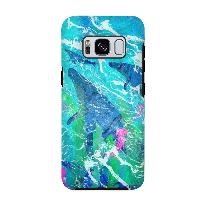 Galaxy S8 StrongFit Ocean whales by Steve Wade (Swade)