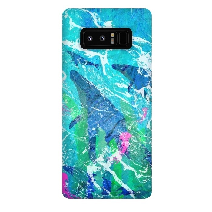 Galaxy Note 8 StrongFit Ocean whales by Steve Wade (Swade)