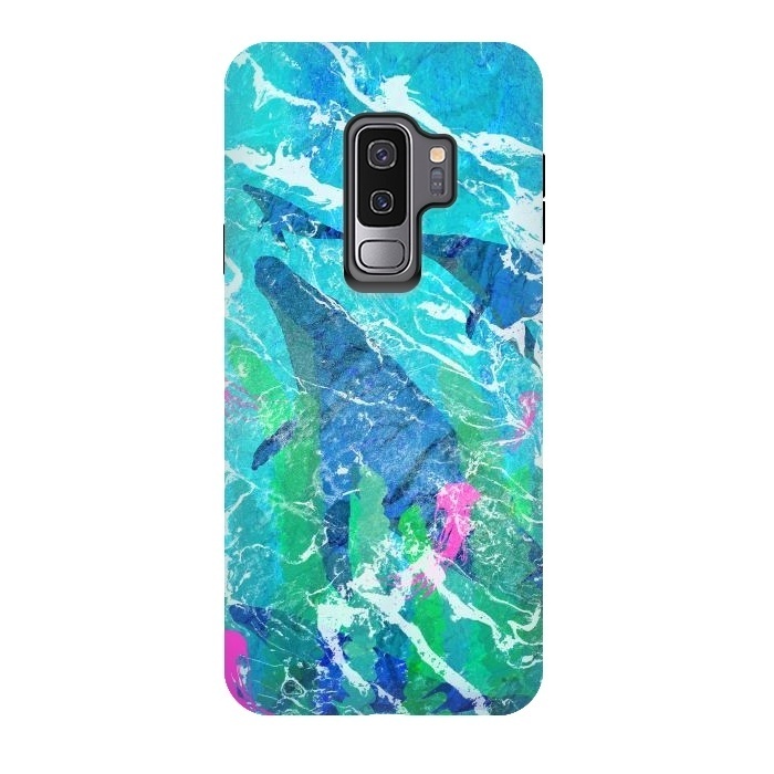Galaxy S9 plus StrongFit Ocean whales by Steve Wade (Swade)